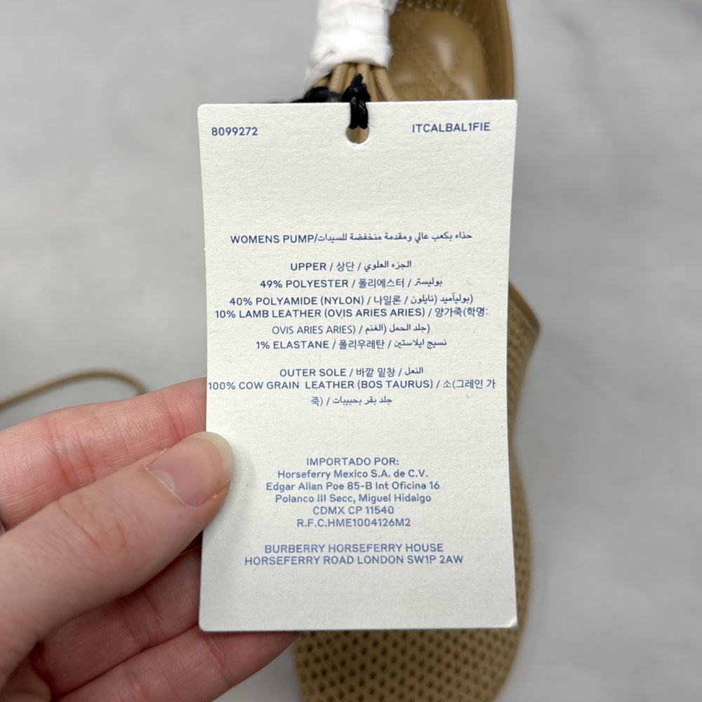 NEW Burberry Prorsum Embroidered Logo Mesh Ankle Wrap Tie Sandal Pump Heels 39.5 - Picture 12 of 16